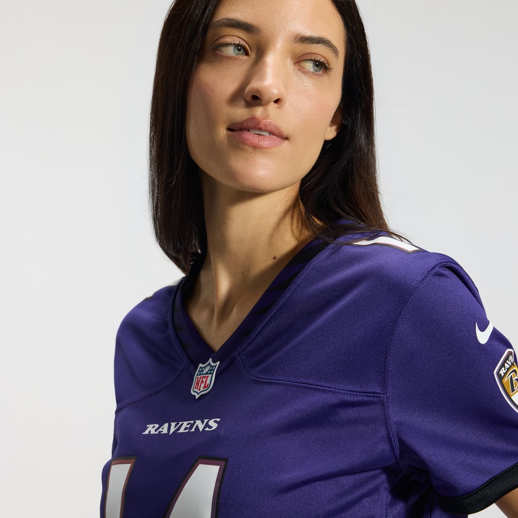 Women's Baltimore Ravens Kyle Hamilton Nike Purple Team Game Jersey