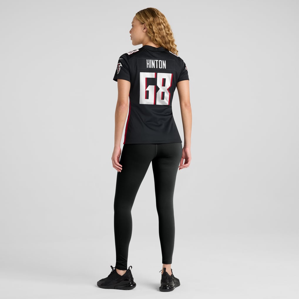 Women's Atlanta Falcons Kyle Hinton Nike Black Team Game Jersey