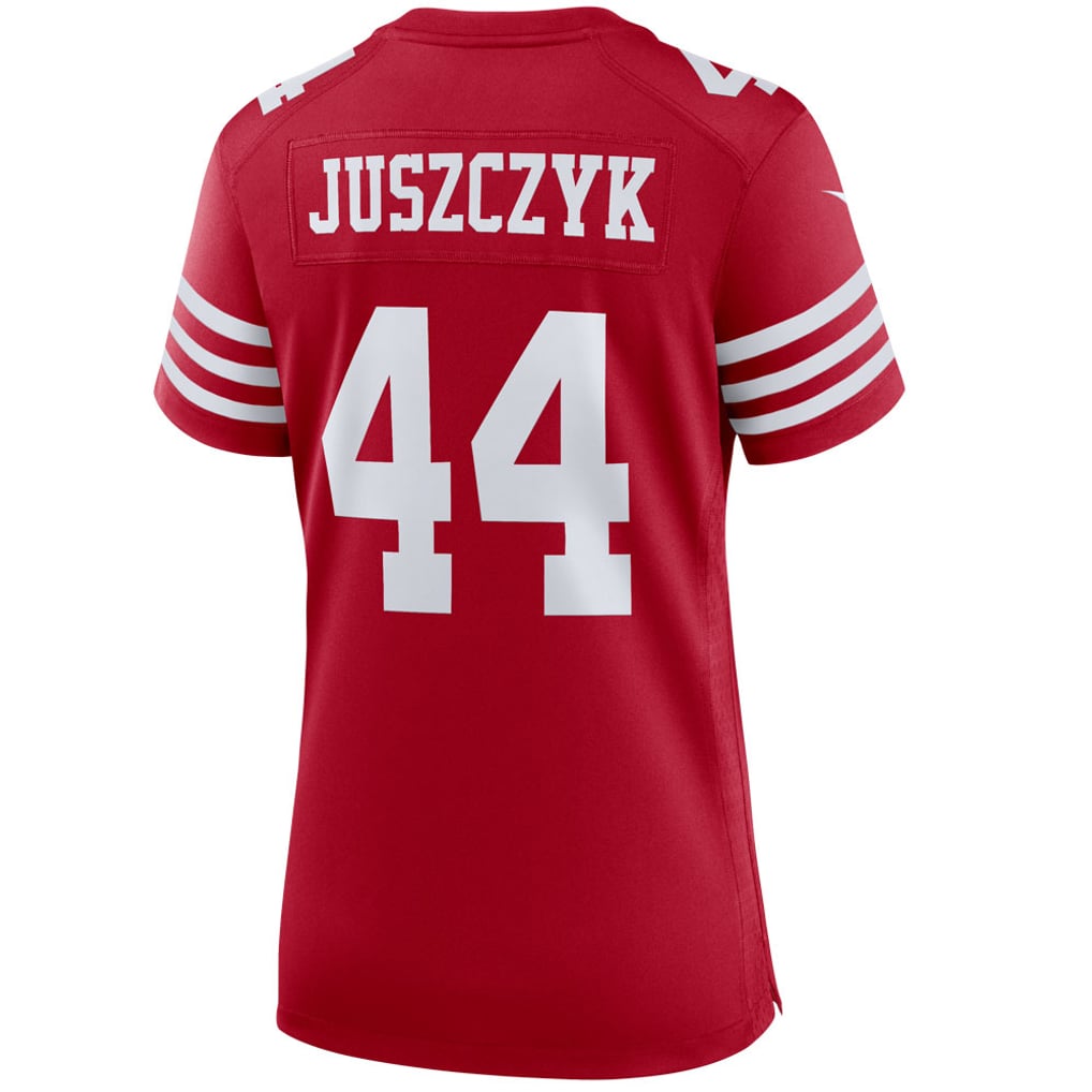 Women's San Francisco 49ers Kyle Juszczyk Nike Scarlet Player Game Jersey - Image 4