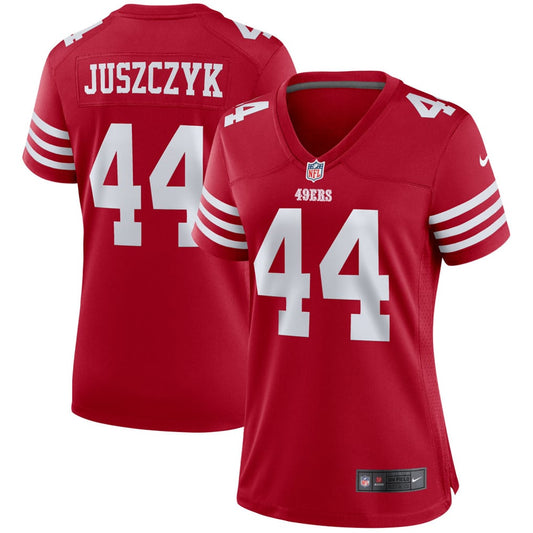 Women's San Francisco 49ers Kyle Juszczyk Nike Scarlet Player Game Jersey - Image 1