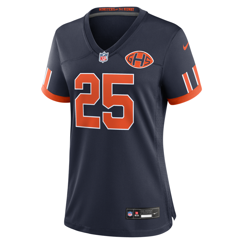 Women's Chicago Bears Kyle Monangai Nike Navy 2026 Rivalries Collection Game Jersey - Image 3