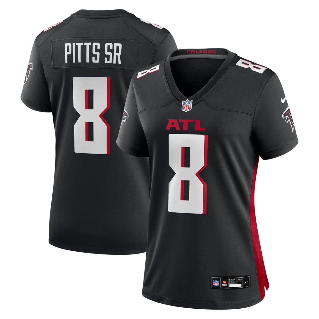 Women's Atlanta Falcons Kyle Pitts Sr. Nike Black Game Jersey