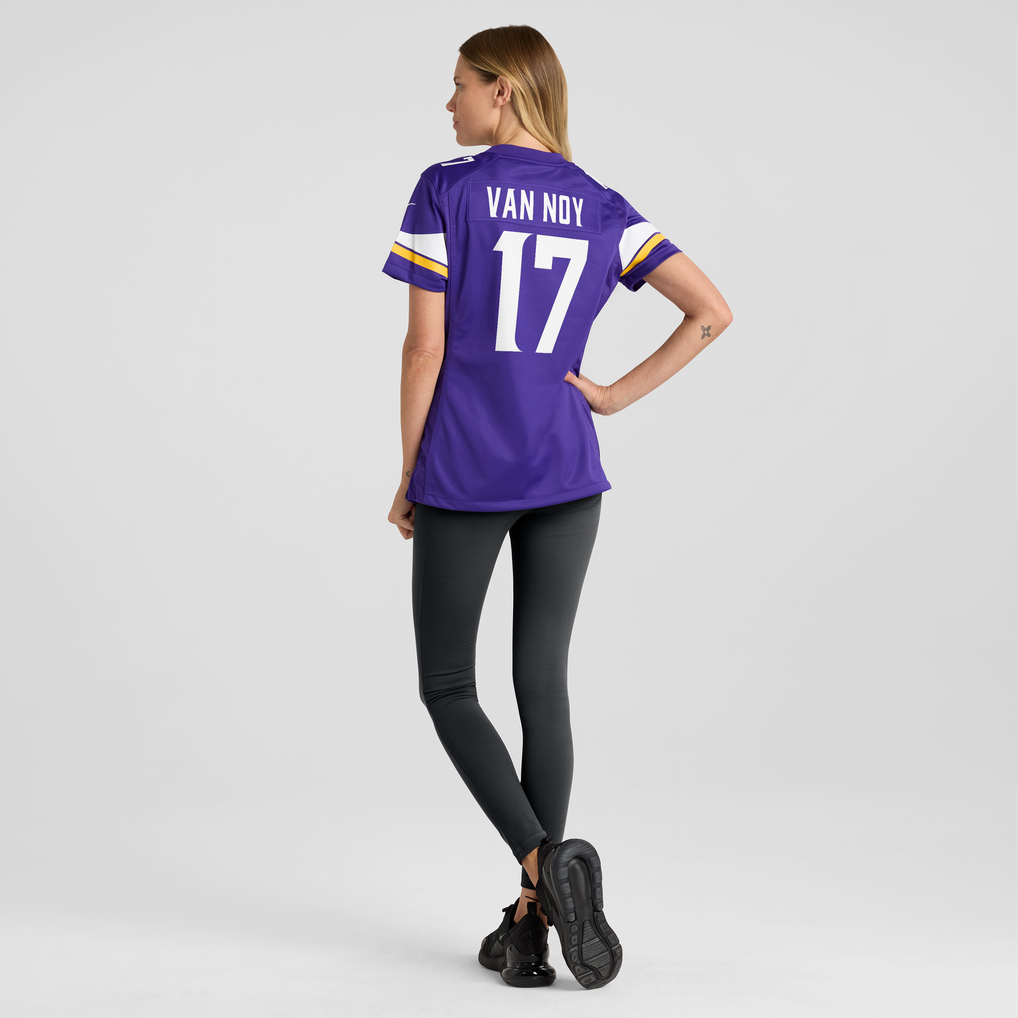 Women's Minnesota Vikings Kyle Van Noy Nike Purple Team Game Jersey - Image 4