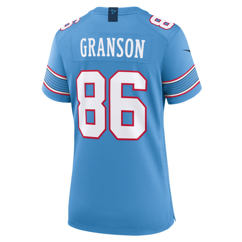 Women's Tennessee Titans Kylen Granson Nike Light Blue Team Game Jersey - Image 4