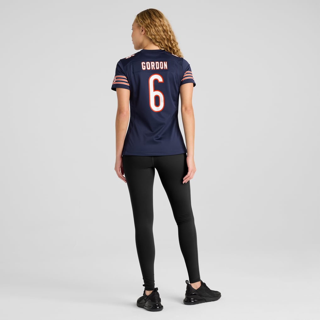 Women's Chicago Bears Kyler Gordon Nike Navy Game Player Jersey - Image 6