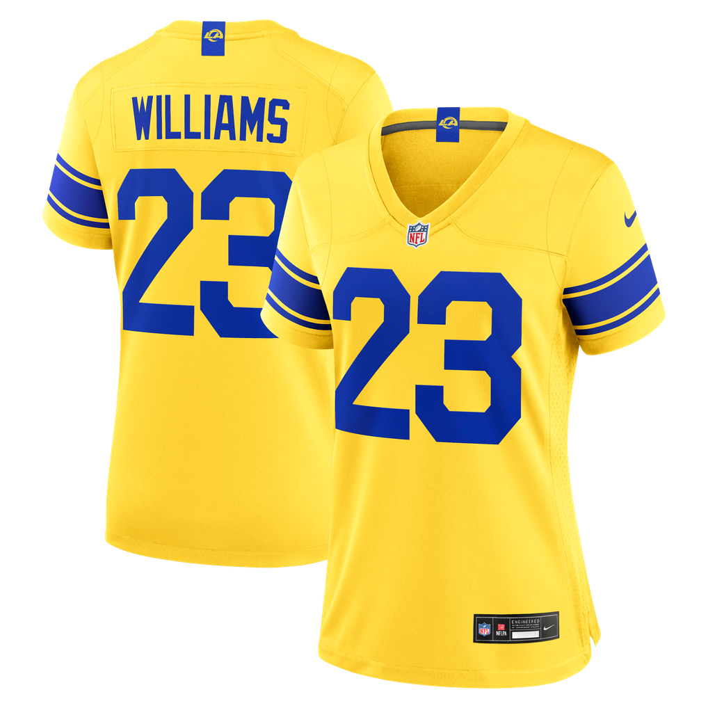 Women's Los Angeles Rams Kyren Williams Nike Classic Sol Game Jersey - Image 2