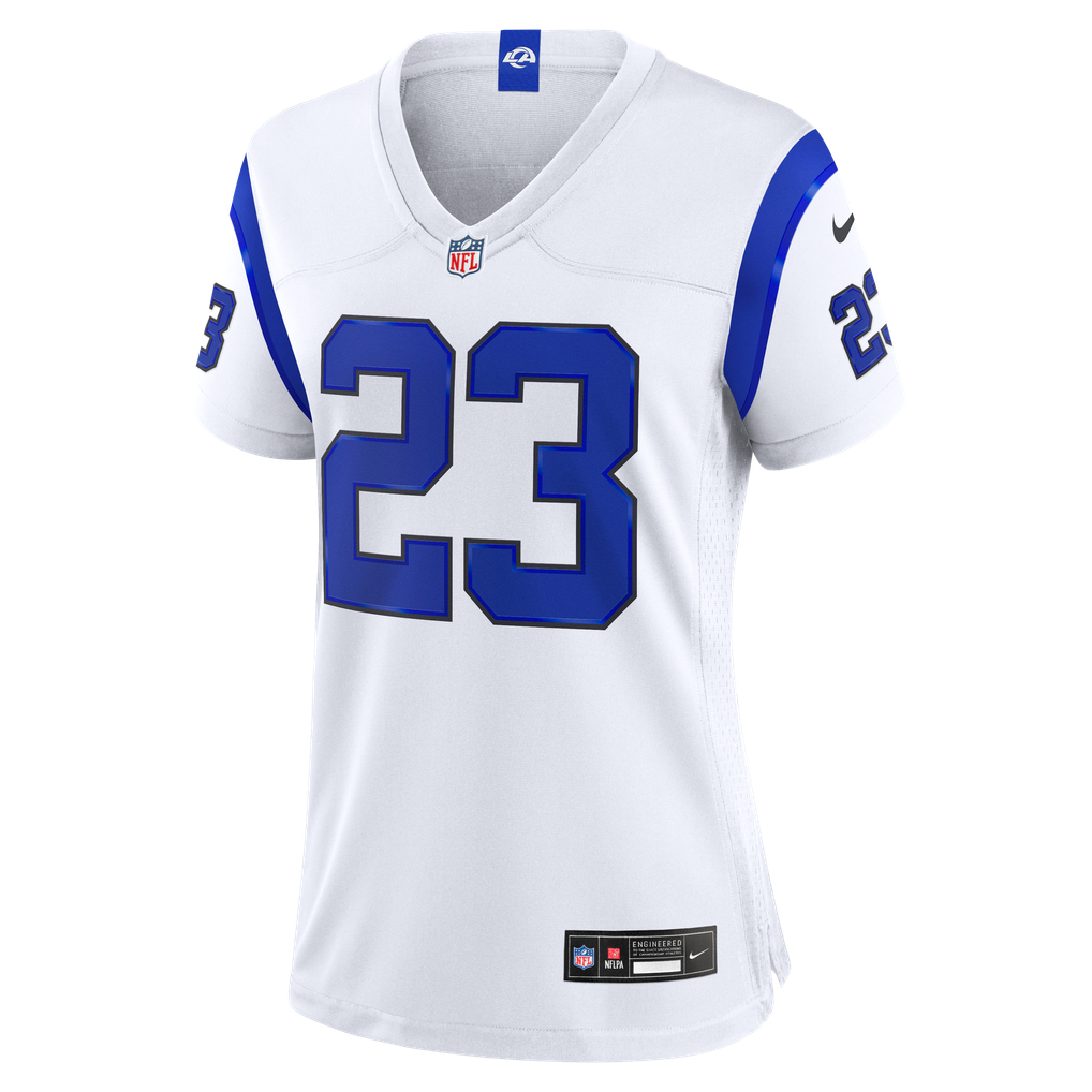 Women's Los Angeles Rams Kyren Williams Nike Fearsome White Game Jersey - Image 3