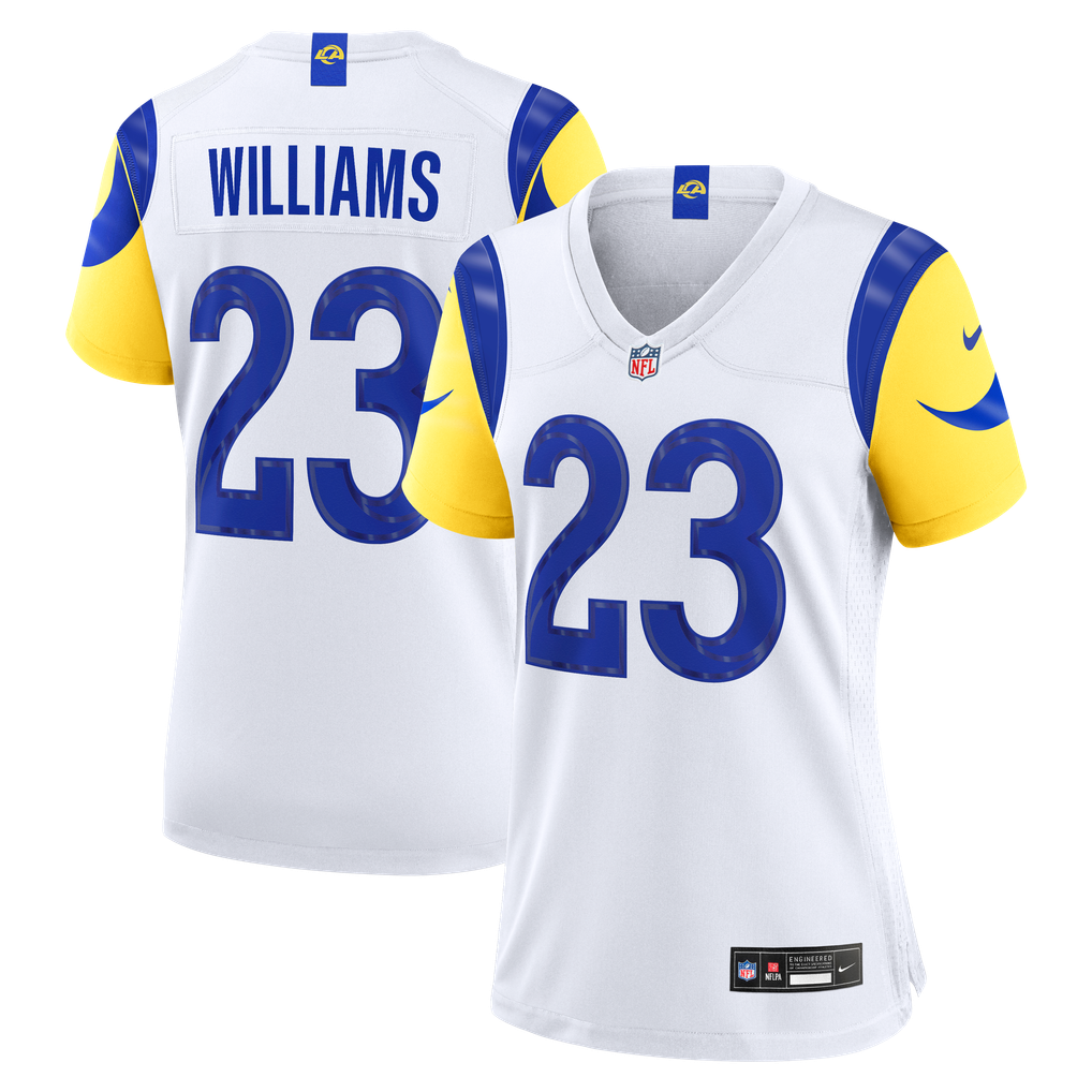 Women's Los Angeles Rams Kyren Williams Nike White Game Jersey - Image 2