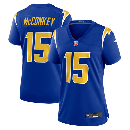 Women's Los Angeles Chargers Ladd McConkey Nike  Royal Alternate Game Jersey - Image 1