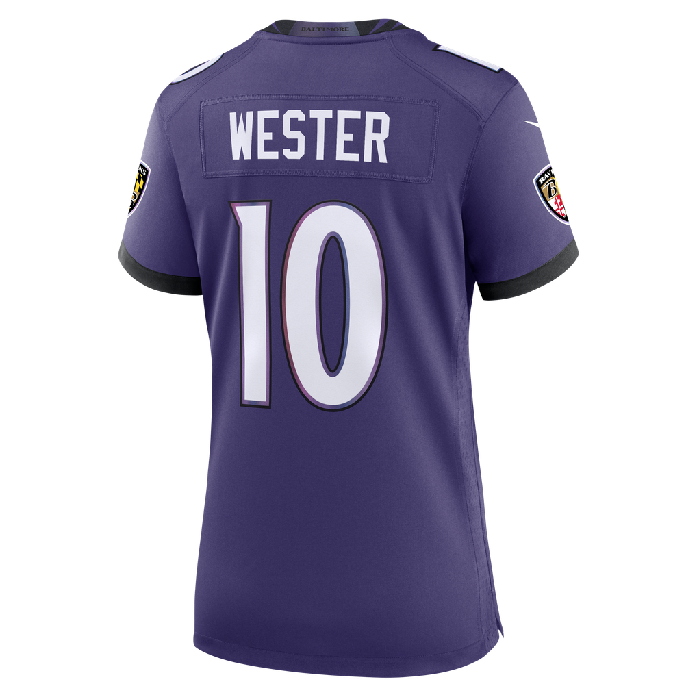 Women's Baltimore Ravens LaJohntay Wester Nike Purple Team Game Jersey