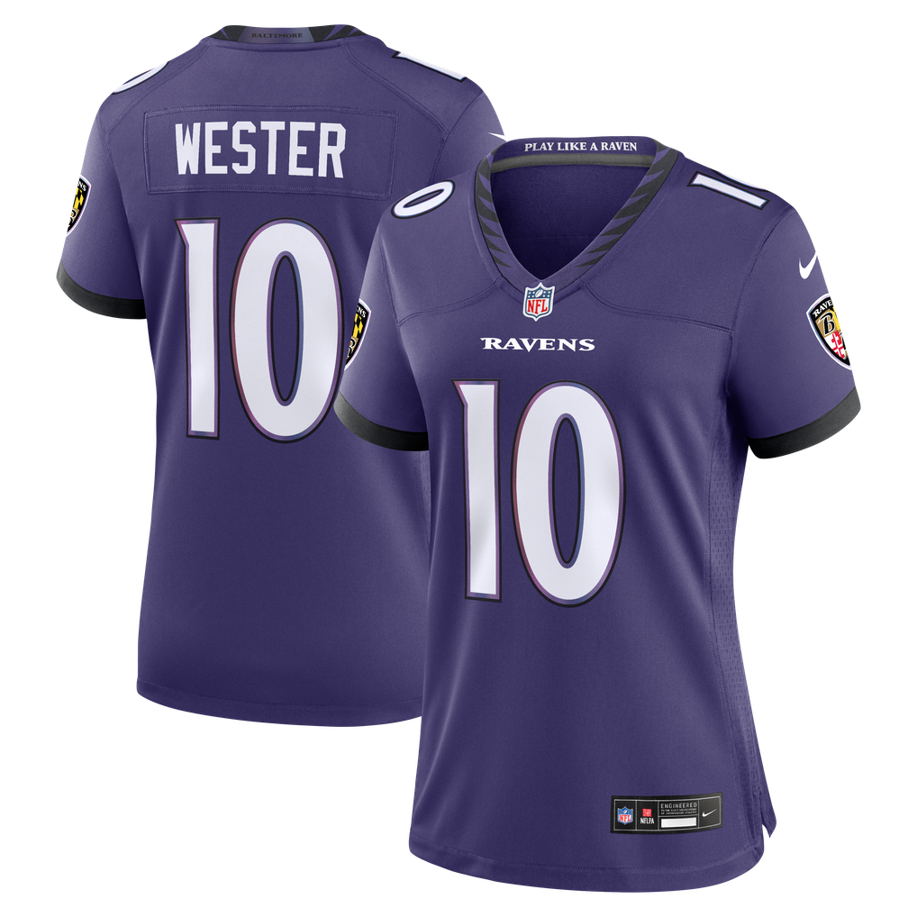 Women's Baltimore Ravens LaJohntay Wester Nike Purple Team Game Jersey