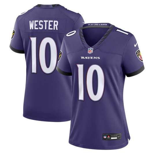 Women's Baltimore Ravens LaJohntay Wester Nike Purple Team Game Jersey