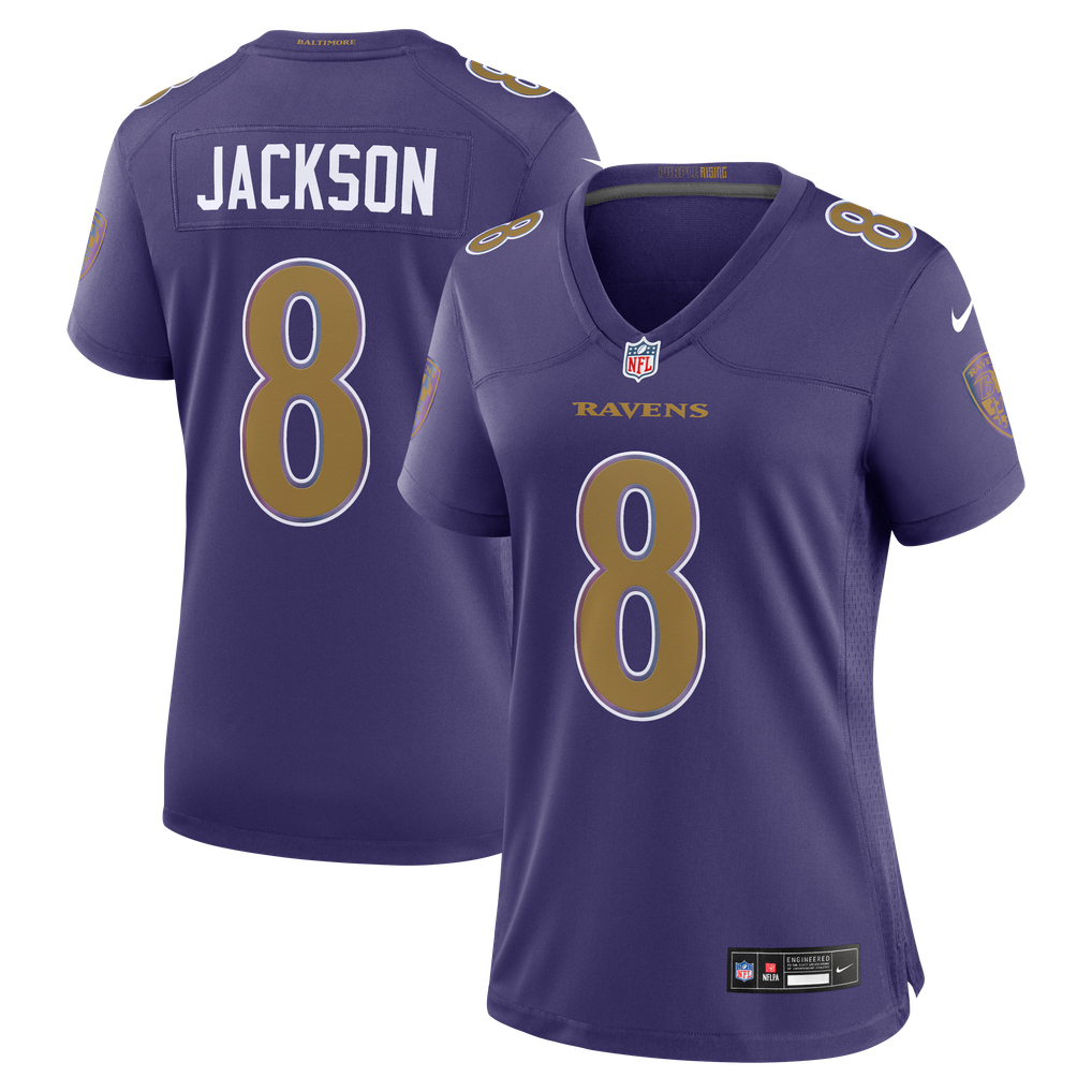 Women's Baltimore Ravens Lamar Jackson Nike Purple Alternate Game Jersey