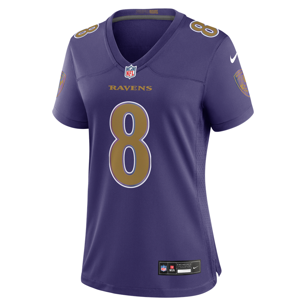 Women's Baltimore Ravens Lamar Jackson Nike Purple Alternate Game Jersey