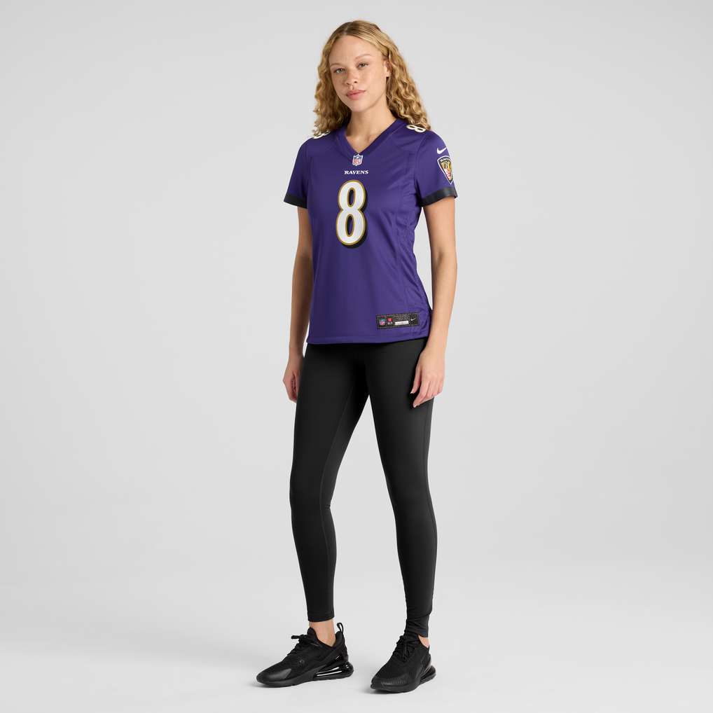 Women's Nike Lamar Jackson Purple Baltimore Ravens Game Jersey