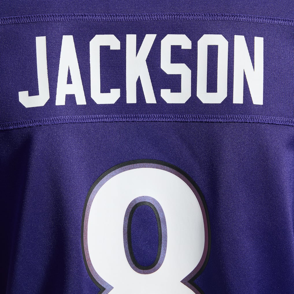 Women's Baltimore Ravens Lamar Jackson Nike Purple Team Game Jersey