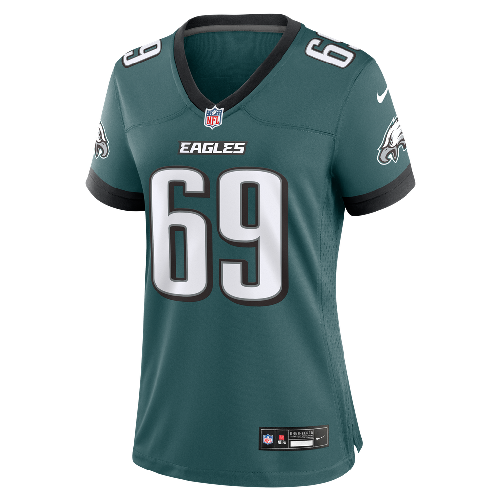 Women's Philadelphia Eagles Landon Dickerson Nike  Midnight Green Team Game Jersey - Image 3