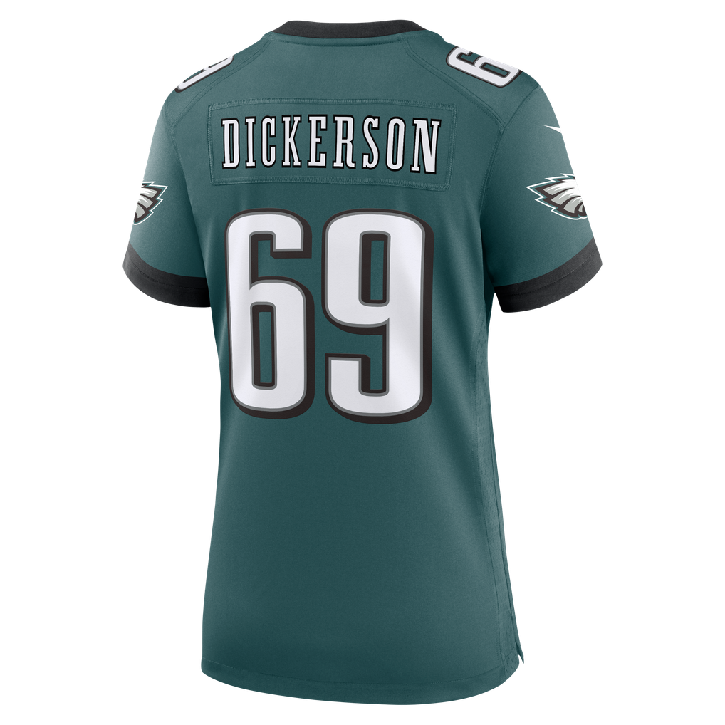 Women's Philadelphia Eagles Landon Dickerson Nike  Midnight Green Team Game Jersey - Image 4