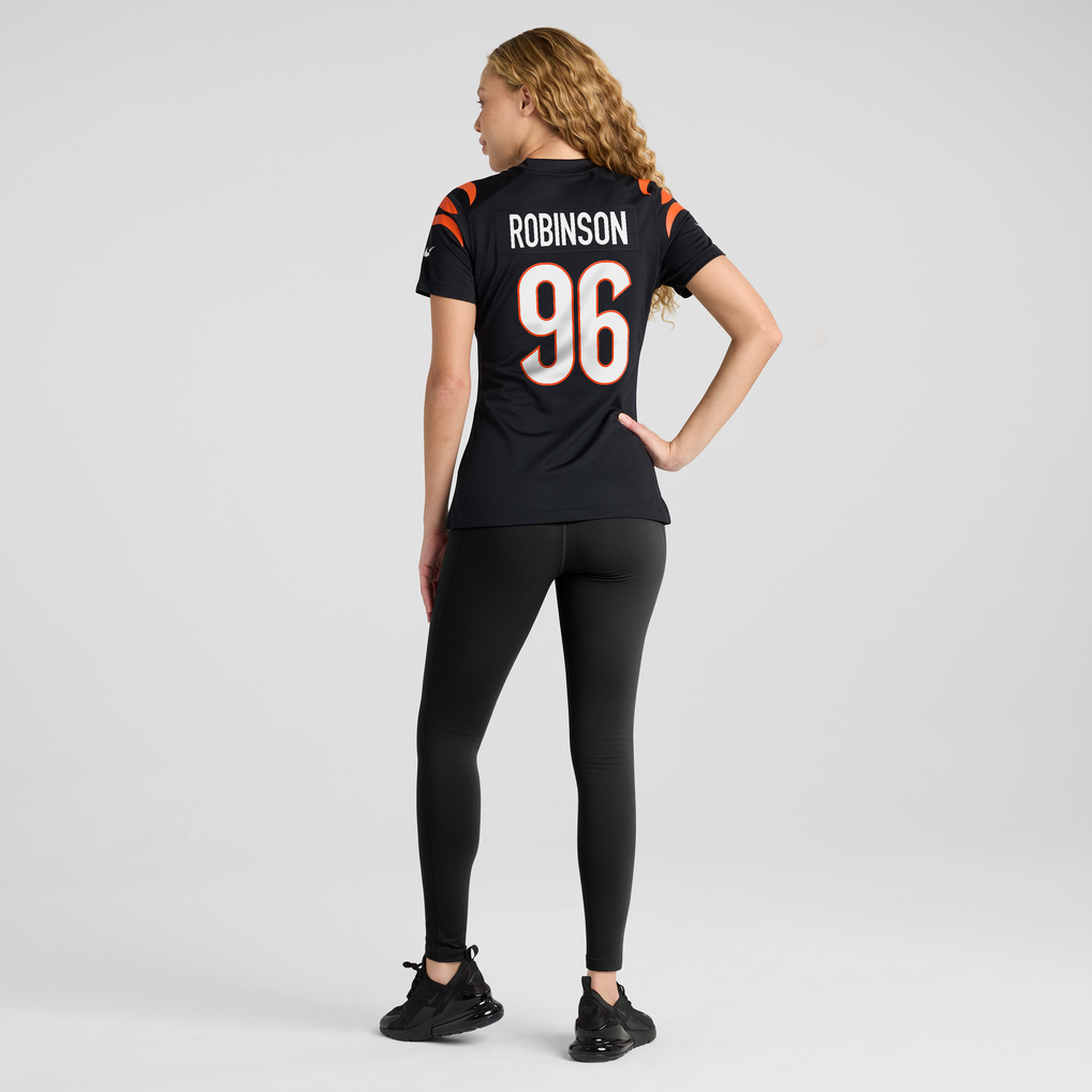 Women's Cincinnati Bengals Landon Robinson Nike Black Team Game Jersey - Image 4