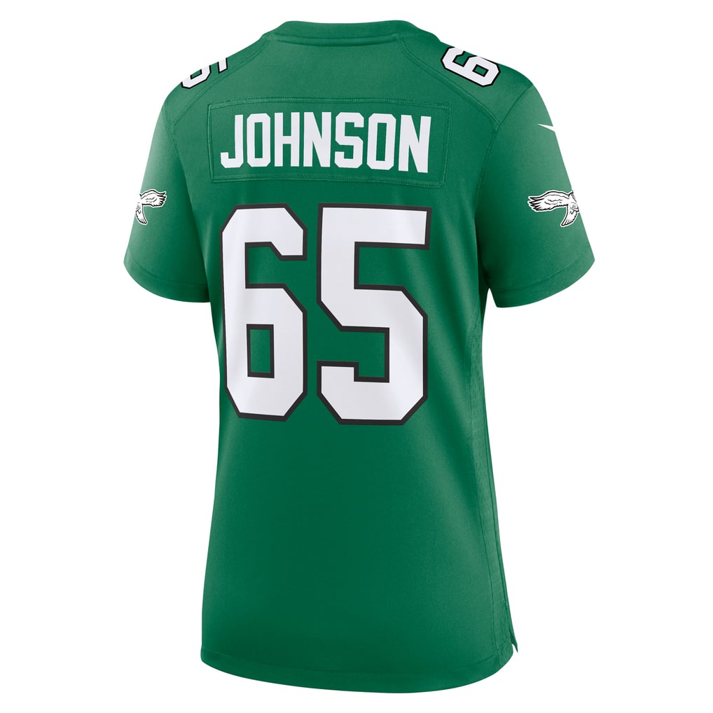 Women's Philadelphia Eagles Lane Johnson Nike Kelly Green Alternate Game Jersey - Image 4