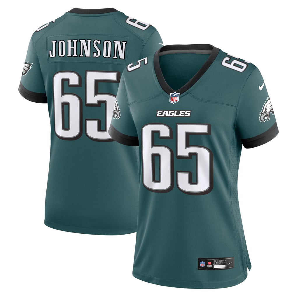 Women's Philadelphia Eagles Lane Johnson Nike  Midnight Green Team Game Jersey - Image 1