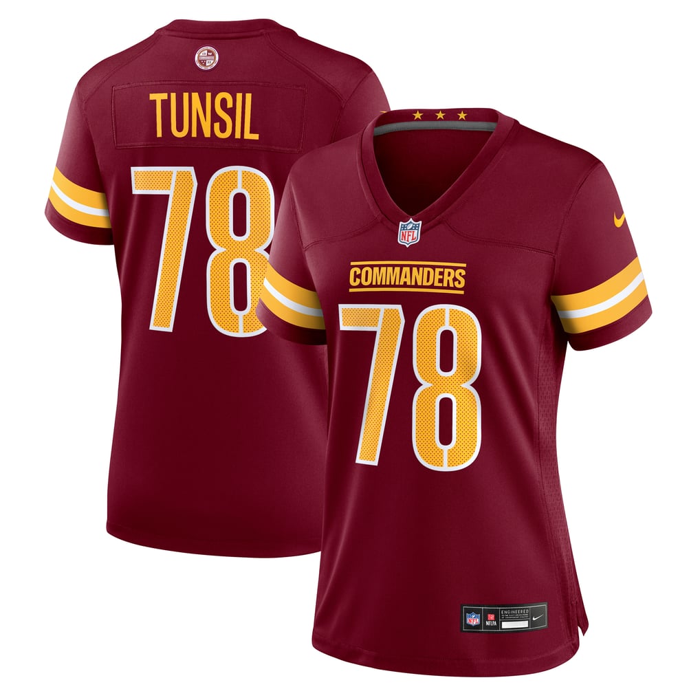 Women's Washington Commanders Laremy Tunsil Nike  Burgundy Team Game Jersey - Image 2