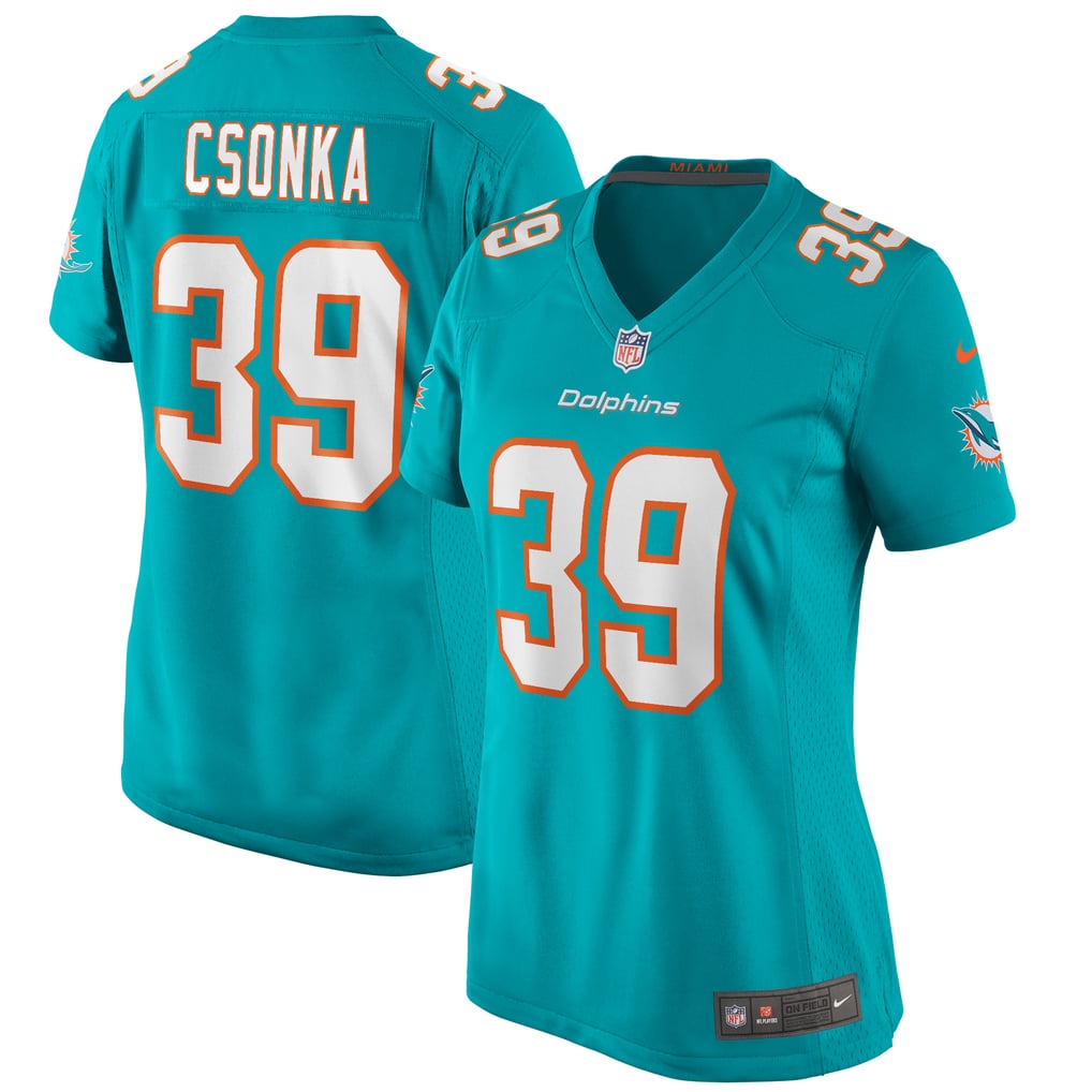 Women's Miami Dolphins Larry Csonka Nike Aqua Game Retired Player Jersey - Image 1