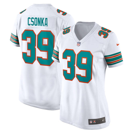 Women's Miami Dolphins Larry Csonka Nike White Retired Player Jersey - Image 1