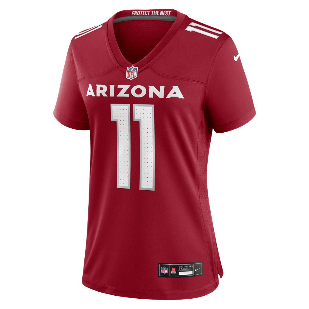 Women's Arizona Cardinals Larry Fitzgerald Nike  Cardinal Team Retired Game Jersey - Image 3