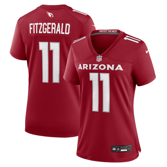 Women's Arizona Cardinals Larry Fitzgerald Nike  Cardinal Team Retired Game Jersey - Image 1