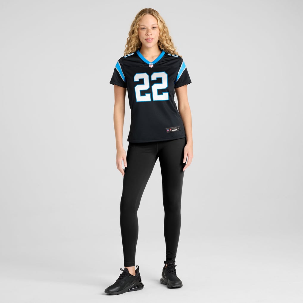 Women's Carolina Panthers Lathan Ransom Nike Black Team Game Jersey - Image 5