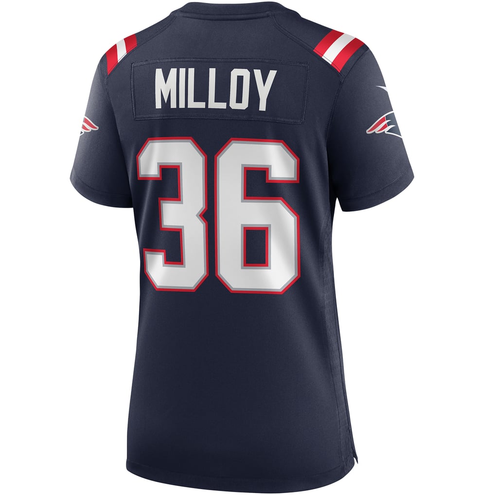 Women's New England Patriots Lawyer Milloy Nike Navy Game Retired Player Jersey - Image 4