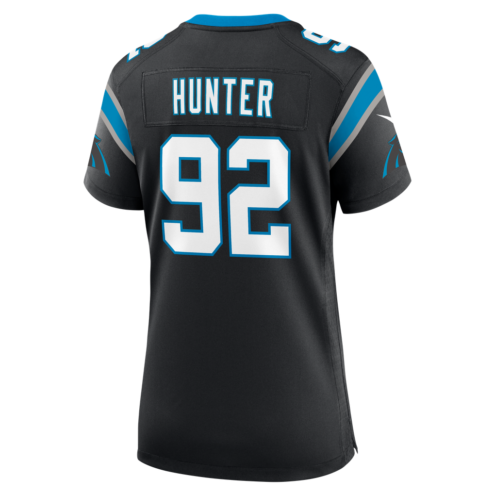 Women's Carolina Panthers Lee Hunter Nike Black Team Game Jersey - Image 8