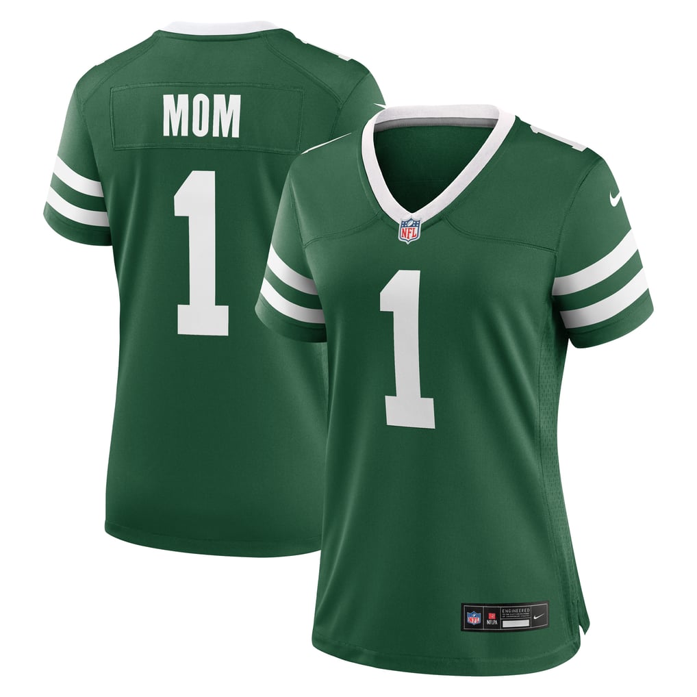 Women's New York Jets  Nike Legacy Green #1 Mom Game Jersey - Image 1