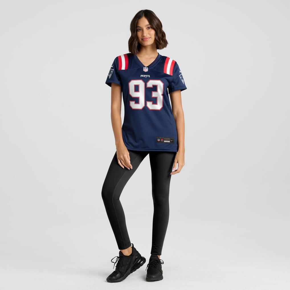 Women's New England Patriots Leonard Taylor Nike Navy Team Game Jersey - Image 3