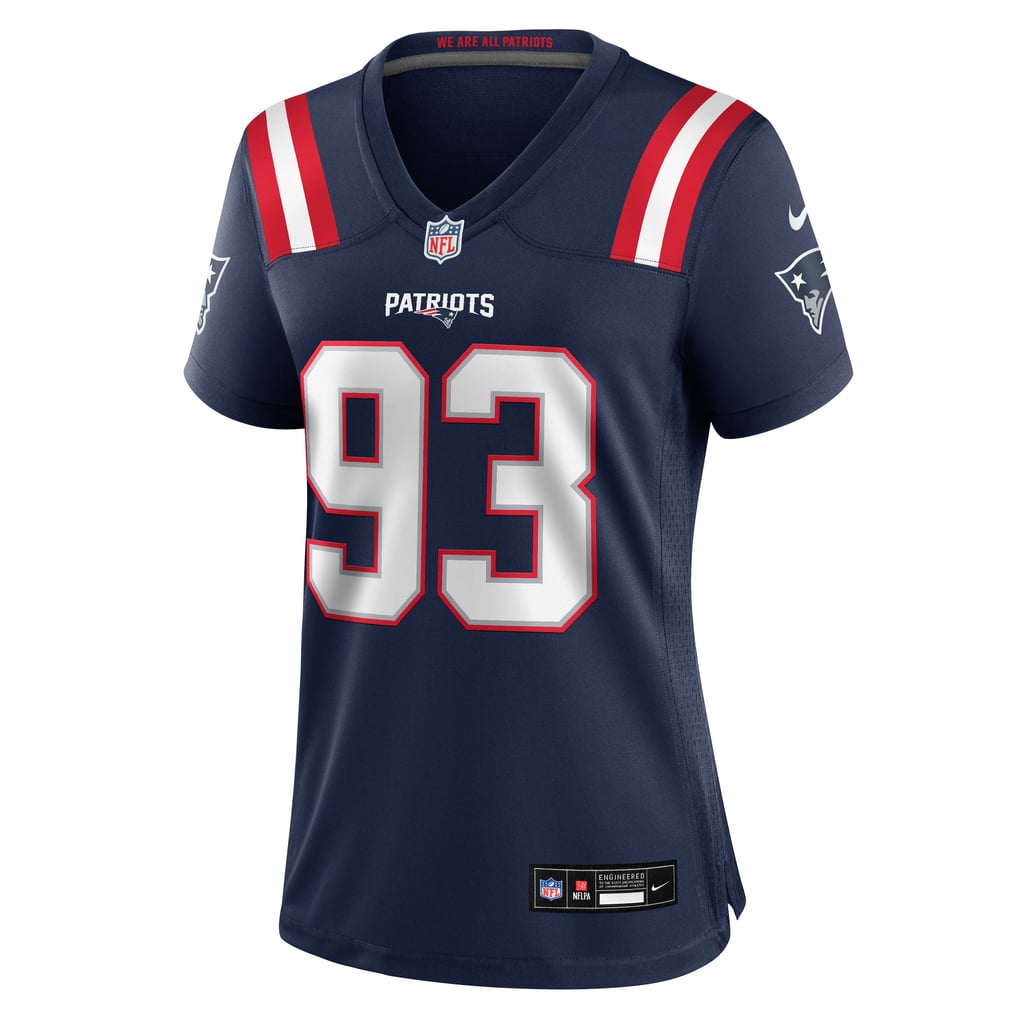 Women's New England Patriots Leonard Taylor Nike Navy Team Game Jersey - Image 7