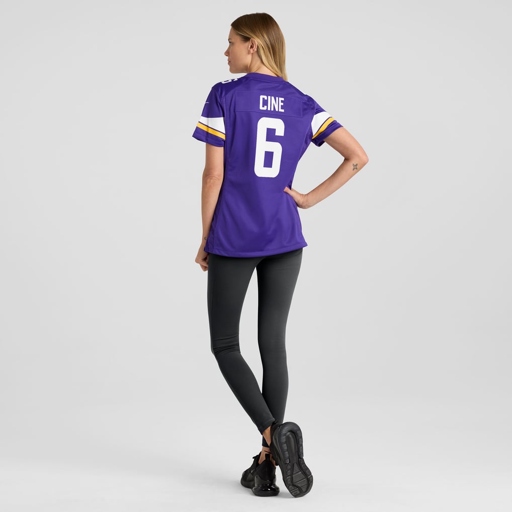 Women's Minnesota Vikings Lewis Cine Nike Purple Game Player Jersey - Image 6