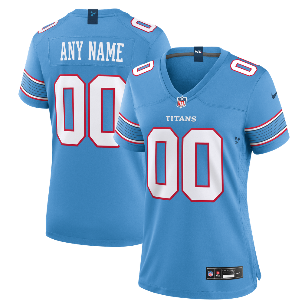 Women's Tennessee Titans Nike Light Blue Game Custom Jersey - Image 1