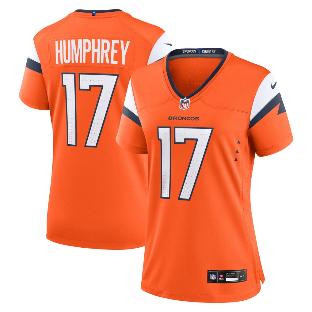 Women's Denver Broncos Lil'Jordan Humphrey Nike  Orange Team Game Jersey - Image 1