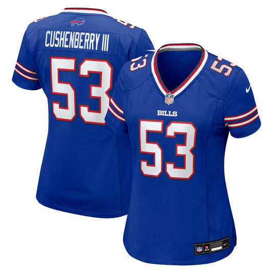 Women's Buffalo Bills Lloyd Cushenberry III Nike  Royal Team Game Jersey - Image 1