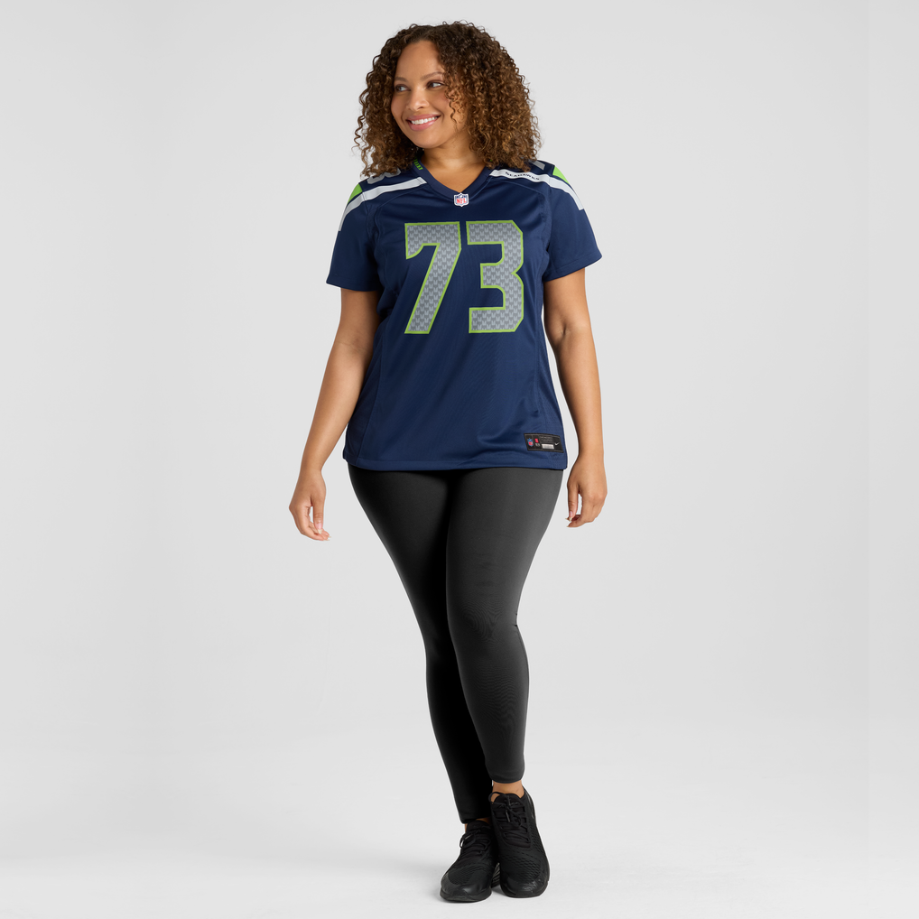 Women's Seattle Seahawks Logan Brown Nike College Navy Team Game Jersey - Image 5
