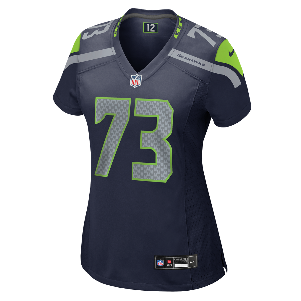 Women's Seattle Seahawks Logan Brown Nike College Navy Team Game Jersey - Image 7