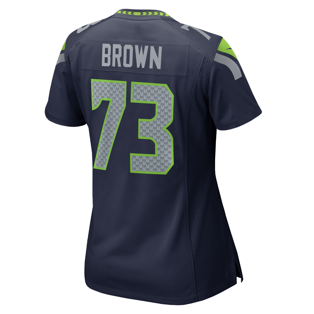 Women's Seattle Seahawks Logan Brown Nike College Navy Team Game Jersey - Image 8