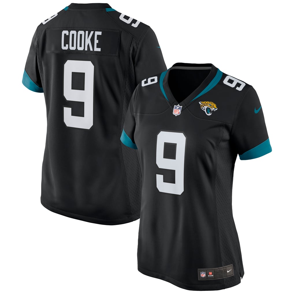 Women's Jacksonville Jaguars Logan Cooke Nike Black Game Jersey - Image 2