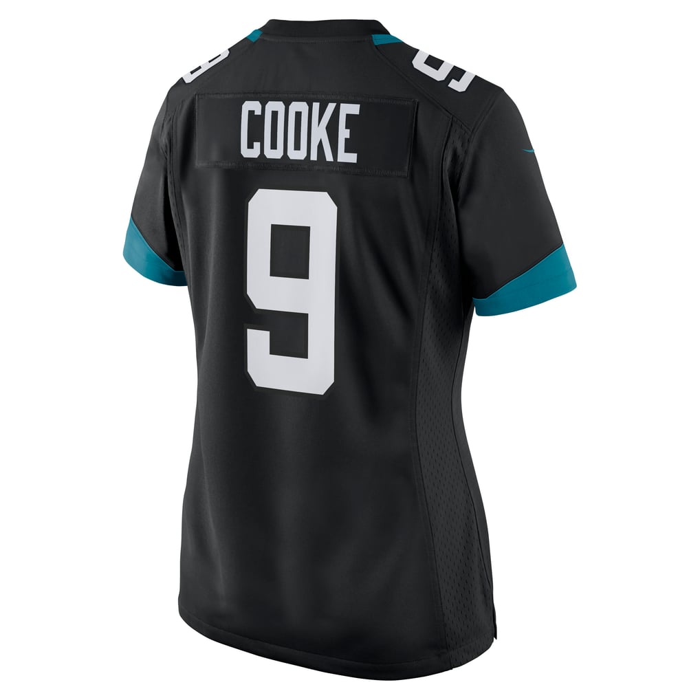 Women's Jacksonville Jaguars Logan Cooke Nike Black Game Jersey - Image 4