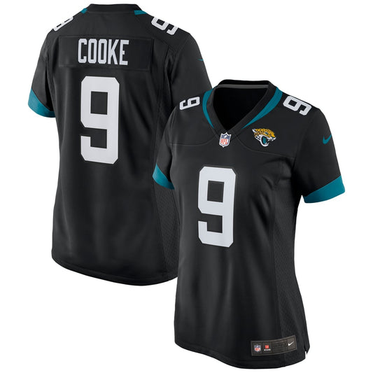 Women's Jacksonville Jaguars Logan Cooke Nike Black Game Jersey - Image 1