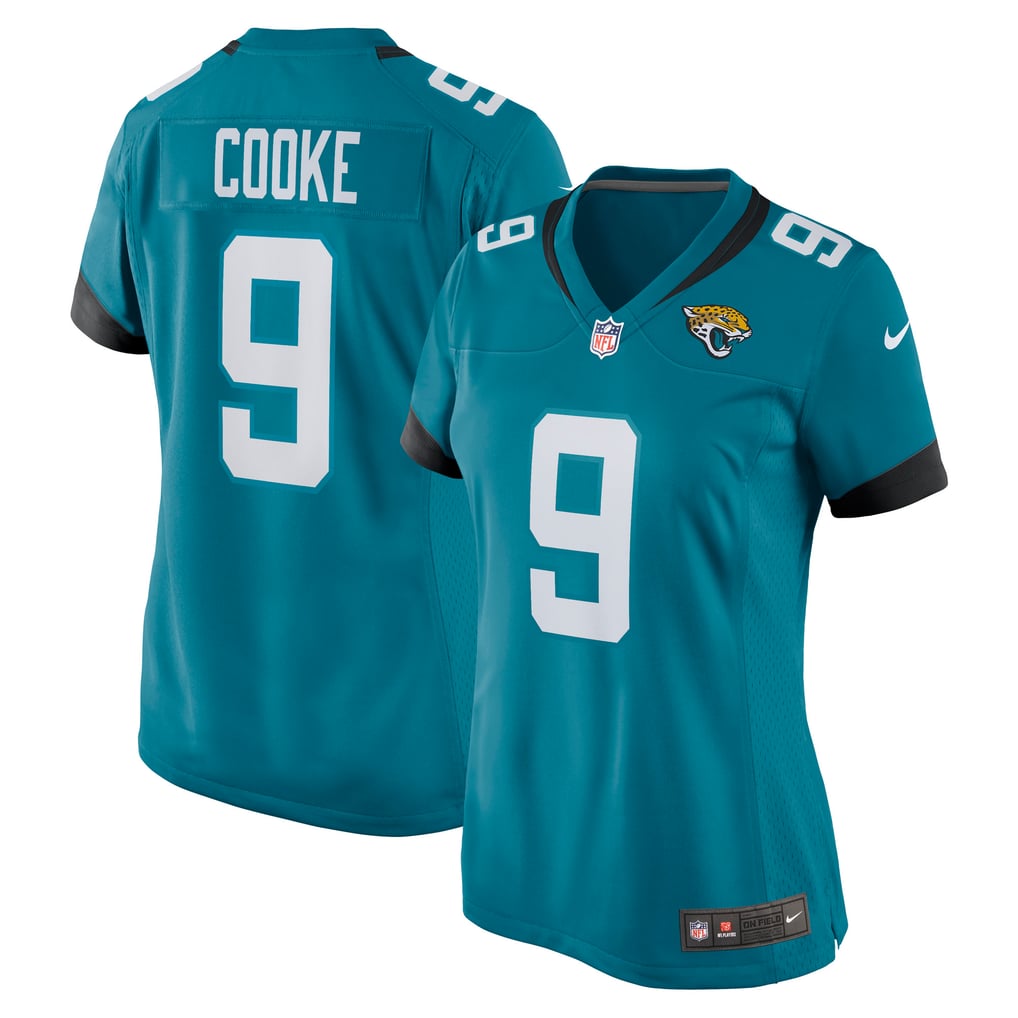 Women's Jacksonville Jaguars Logan Cooke Nike Teal Nike Game Jersey - Image 2