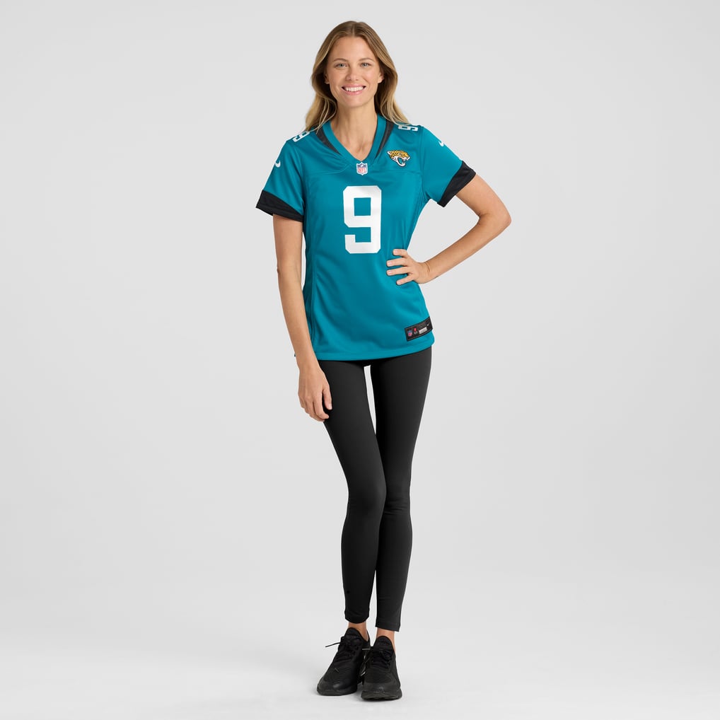 Women's Jacksonville Jaguars Logan Cooke Nike Teal Nike Game Jersey - Image 5