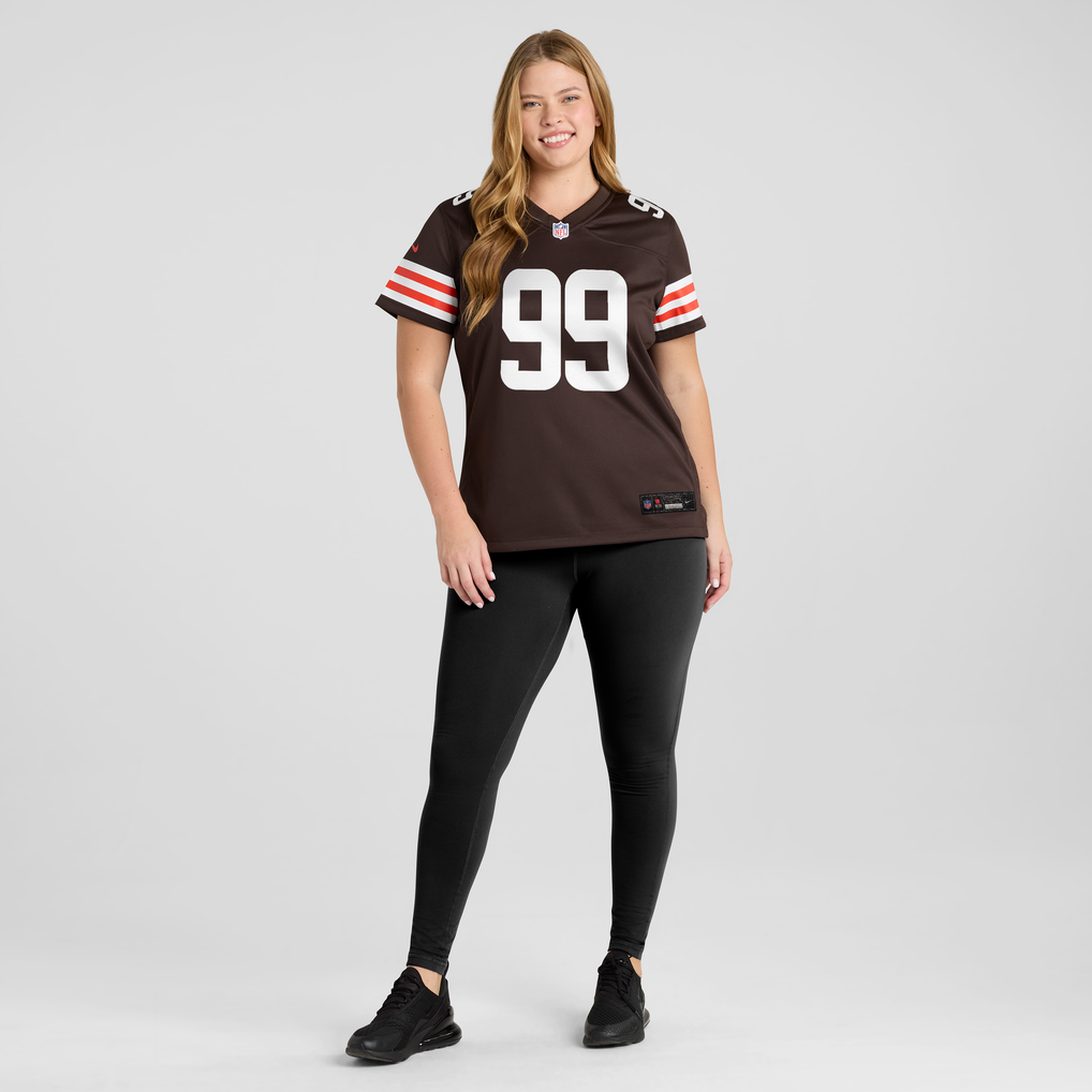 Women's Cleveland Browns Logan Fano Nike Brown Team Game Jersey - Image 5