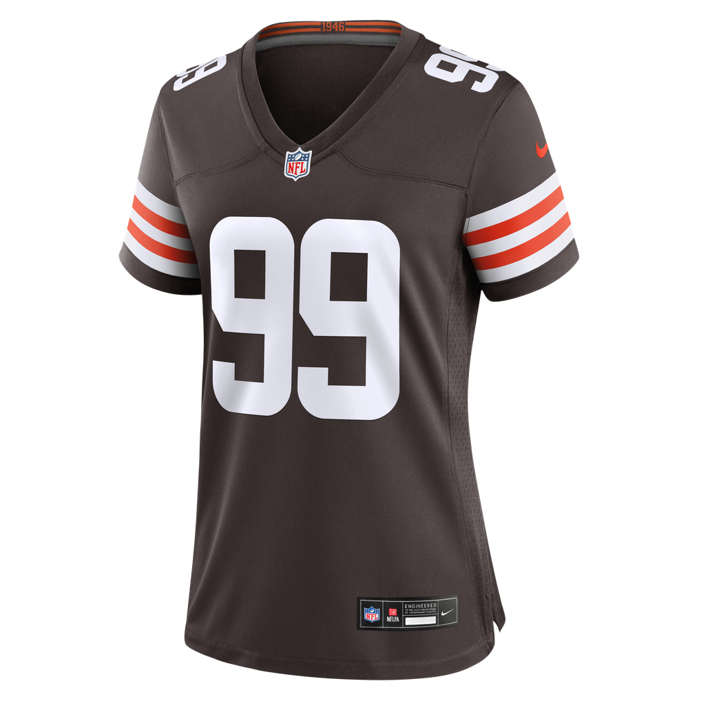 Women's Cleveland Browns Logan Fano Nike Brown Team Game Jersey - Image 7
